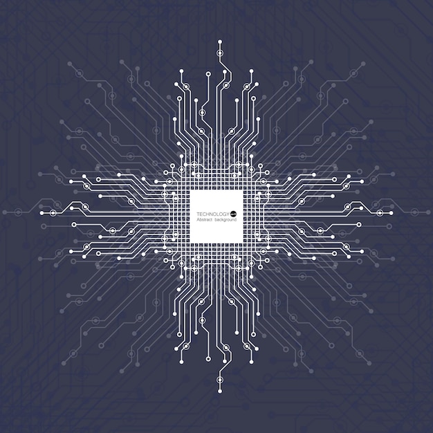 Vector vector circuit board illustration abstract technology eps 10