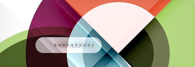 Vector vector circular geometric abstract background