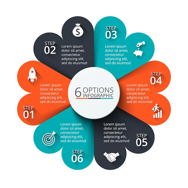 Vector cirkelelement voor infographic