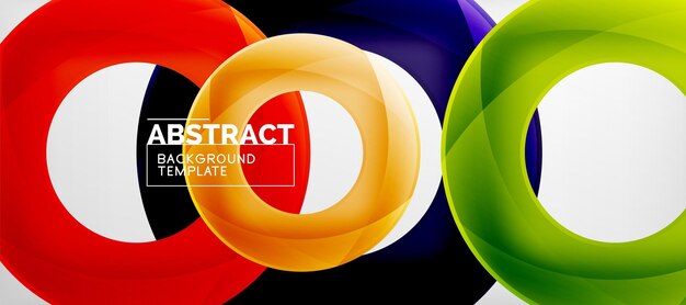 Vector cirkels abstracte achtergrond