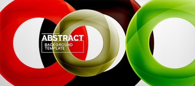 Vector cirkels abstracte achtergrond