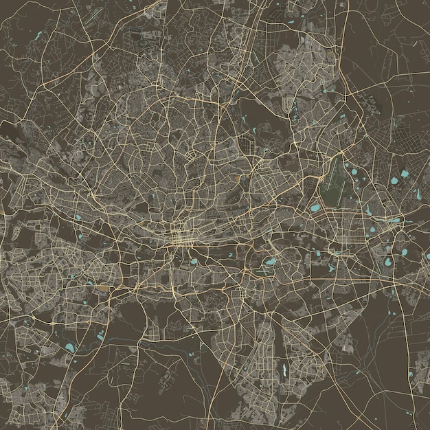 Vector city map of Johannesburg South Africa