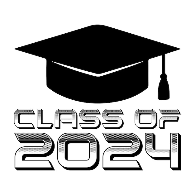 Векторный класс типографии фонового дизайна 2024 года