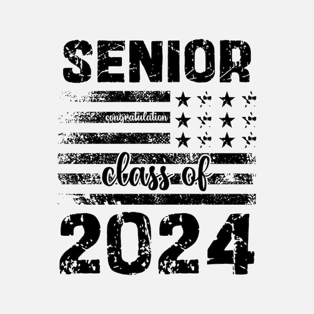 Vector vector class of 2024 background design typography