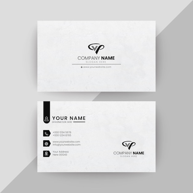 Vector vector clean corporate business card template