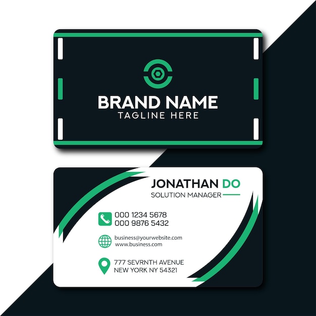 Vector vector clean style modern business card template