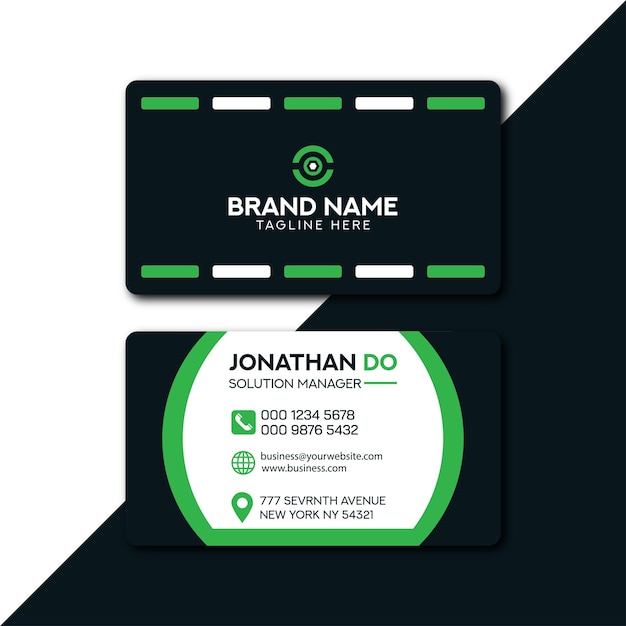 Vector vector clean style modern business card template