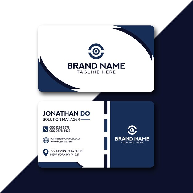 Vector vector clean style modern business card template