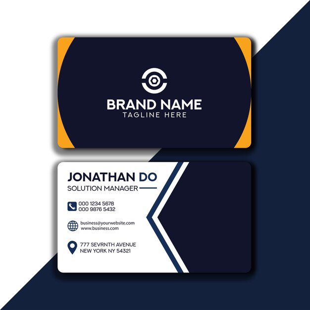 Vector vector clean style modern business card template