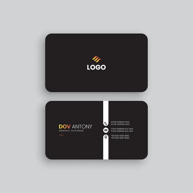 Vector vector clean style modern business card template