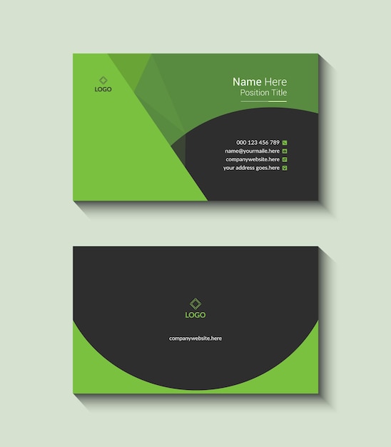 Vector vector clean style modern business card template