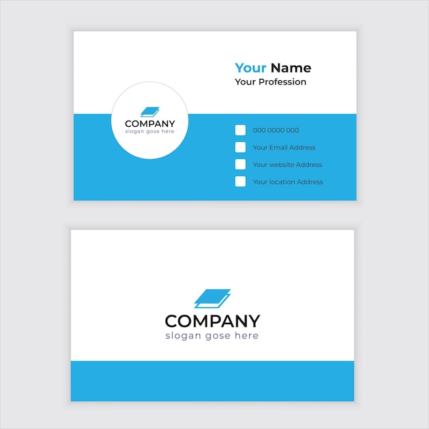 Vector vector clean style modern business card template