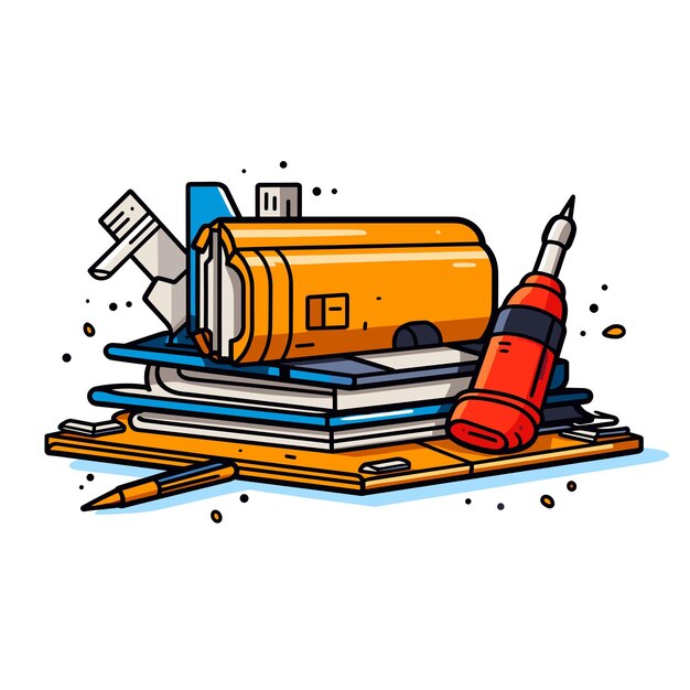 Vector cleaner cartoon icoon illustratie