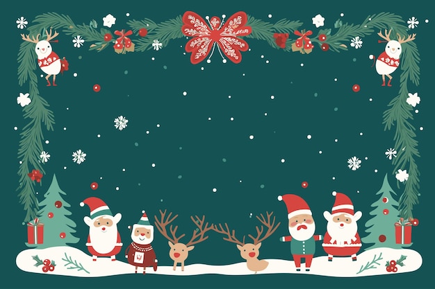 Vector vector clip art christmas element frame background banner wallpaper