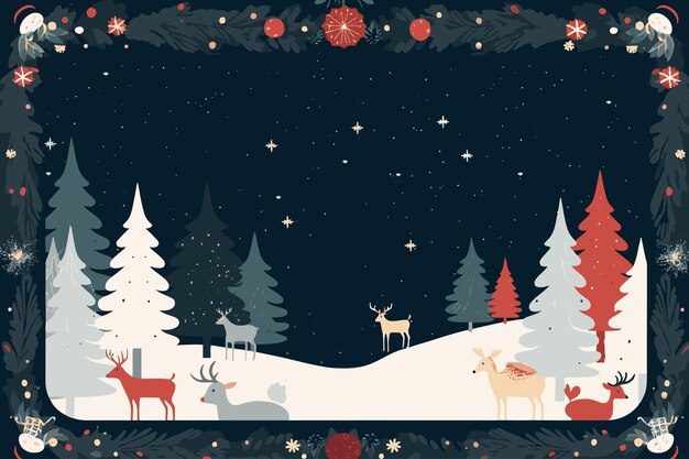 Vector clip art christmas element frame background banner wallpaper