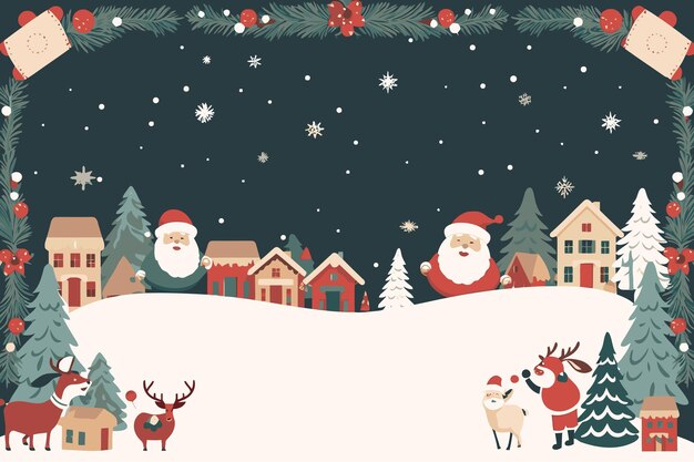 Vector vector clip art christmas element frame background banner wallpaper