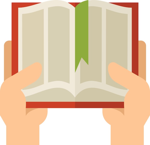 Vector Clip Art Of Hands Holding An Open Book Isolated On Transparent Background