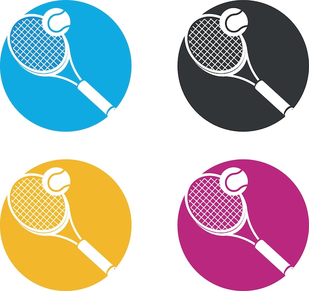 Vector Clip Art Of A Logotype For A Tennis School Isolated On Transparent Background