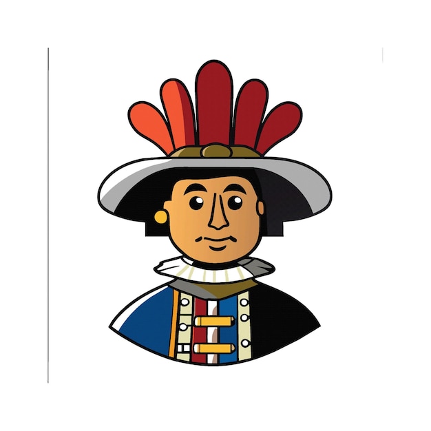 Vector vector clipart of colombus