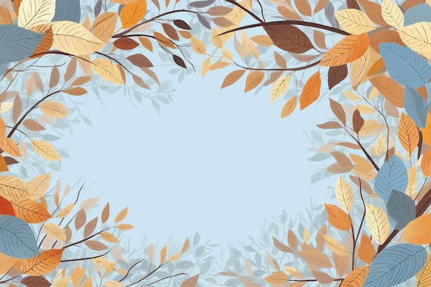 Vector clipart of leaves pattern