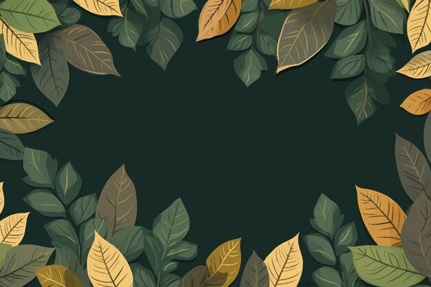 Vector vector clipart of leaves pattern