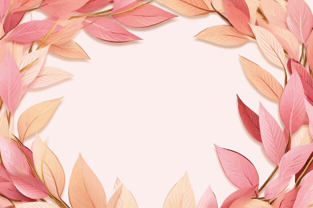 Vector clipart of leaves pattern