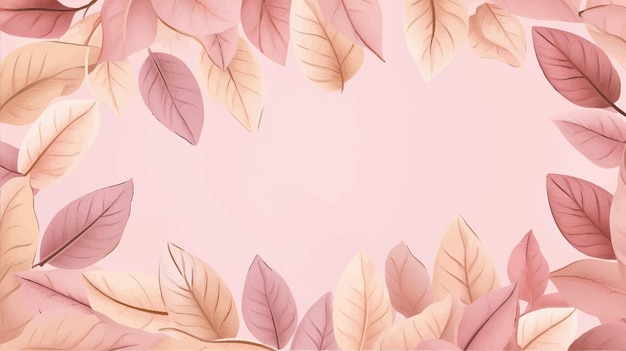 Vector clipart of leaves pattern