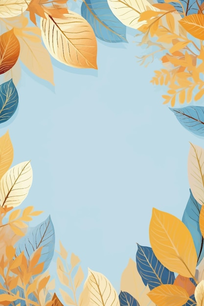 Vector clipart of leaves pattern