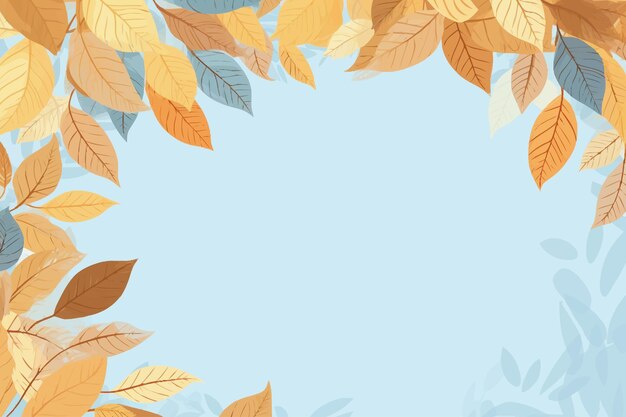 Vector clipart of leaves pattern