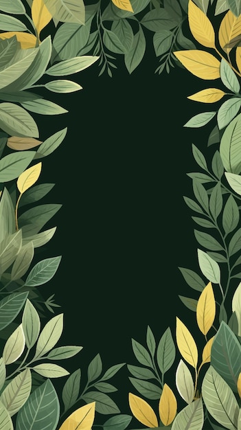 Vector vector clipart of leaves pattern