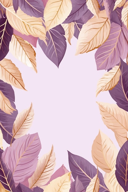 Vector clipart of leaves pattern