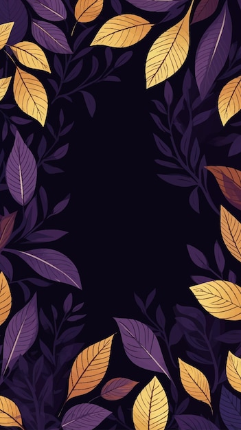 Vector clipart of leaves pattern