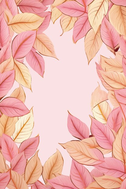 Vector clipart of leaves pattern