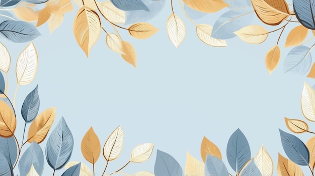 Vector clipart of leaves pattern