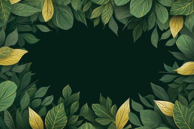 Vector vector clipart of leaves pattern