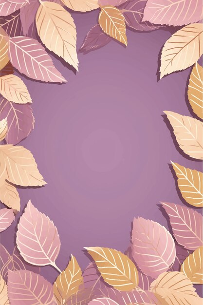 Vector clipart of leaves pattern