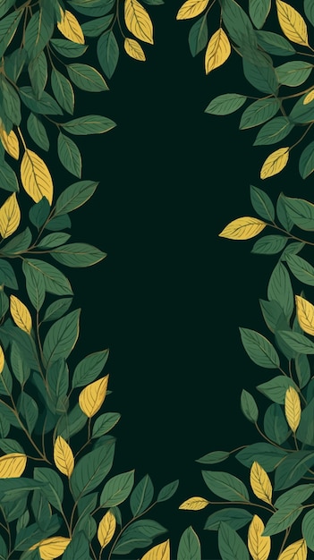 Vector clipart of leaves pattern