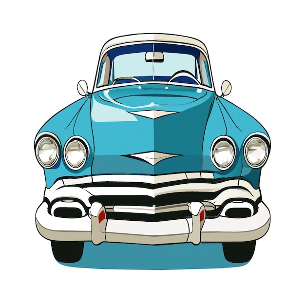 vector clipart of old cars 0063