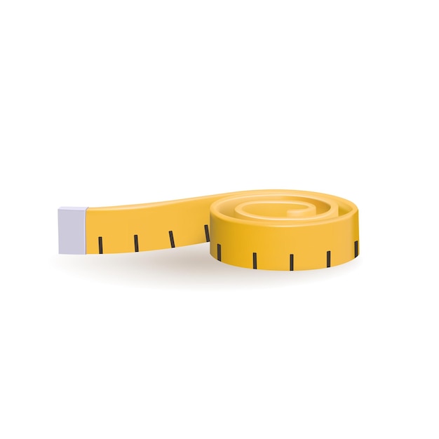 Vector vector clothmeasure measuring tape 3d vector