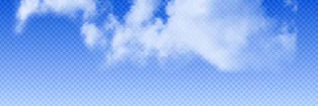 Vector vector cloud on a transparent background realistic vector drawing