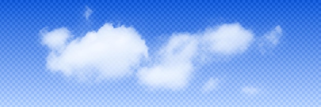 Vector vector cloud on a transparent background realistic vector drawing