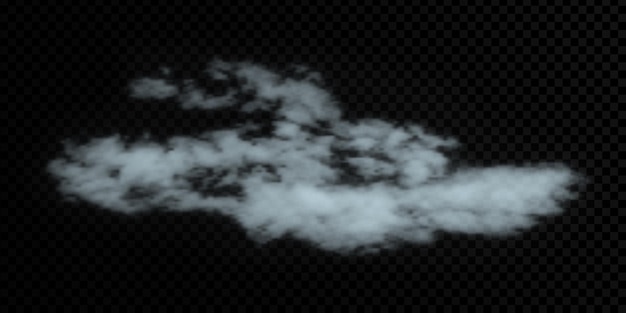 Vector vector cloud on a transparent background smoke gradient mesh