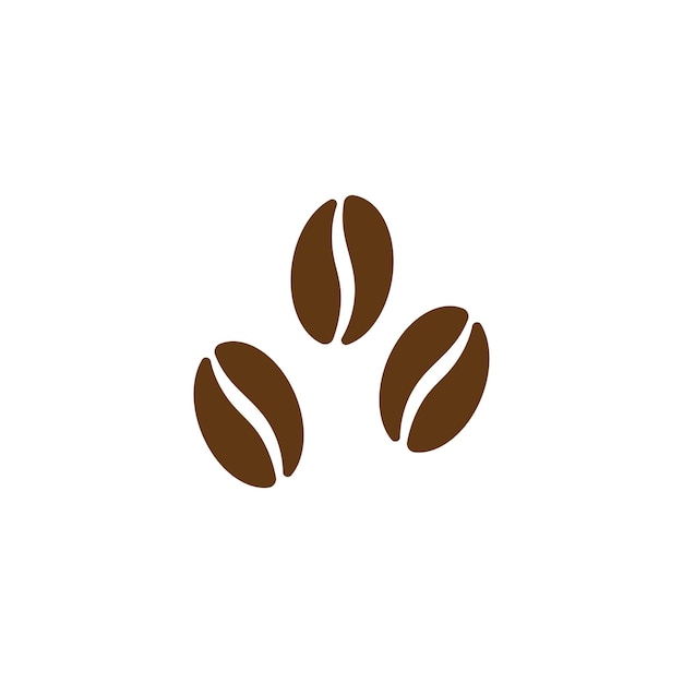 Vector coffee beans template vector icon illustration