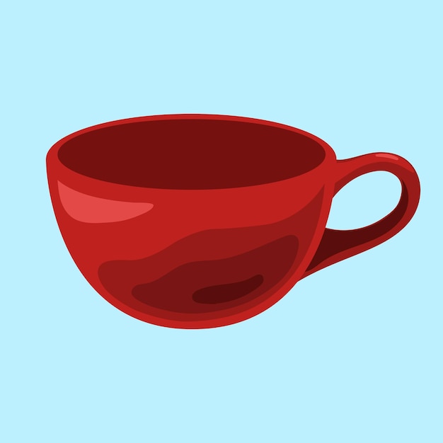 Vector vector coffee cup red