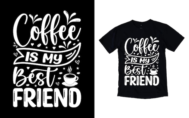 Vector vector coffee typography tshirt design coffee quotes tshirt