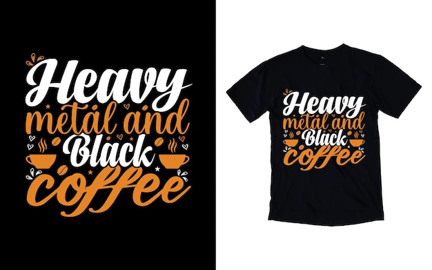 Vector vector coffee typography tshirt design coffee quotes tshirt