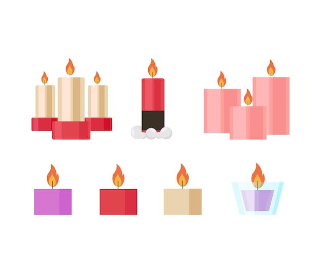 Vector Collection Candles