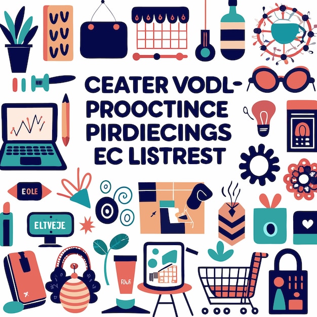 vector collection of ecommerce products