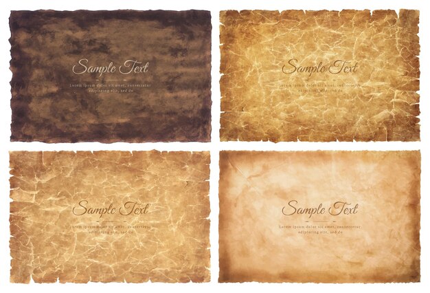 Antique Parchment Paper Sheets Lit By Stock Photo 249739069