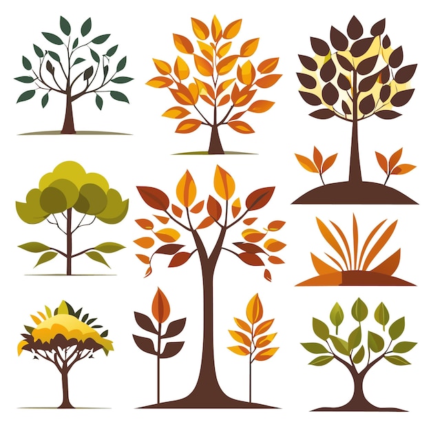 Vector Collection of Sustainable Nature Illustrations